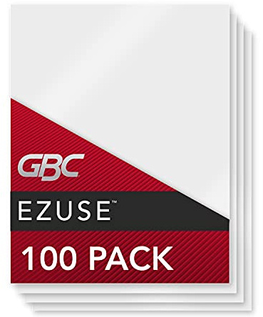 Swingline GBC Thermo-Laminierfolien, legale Größe, 5 Mil, EZUse Geschwindigkeit Pouch-Buchstabe 100-Count, 1 Pack farblos