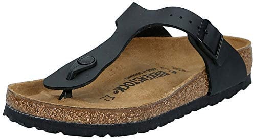 Birkenstock Damen Gizeh' Zehentrenner, Schwarz Black, 36 EU