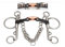 Shires Double Jointed Sweet Iron Pelham Bit 5 1/2 inch Silver