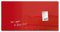 SIGEL GL147 Premium Glas-Whiteboard 91x46 cm rot hochglänzend, SGS geprüft, einfache Montage, Glas-Magnettafel Artverum