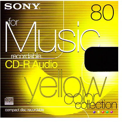 Sony CRM 80 CRY CD-R Audio Color Collection Yellow Blank CD 80 min