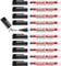edding 400 Permanentmarker - schwarz - 10 Stifte - feine Rundspitze 1 mm - wasserfest, schnell-trocknend - wischfest - für Karton, Kunststoff, Holz, Metall, Glas