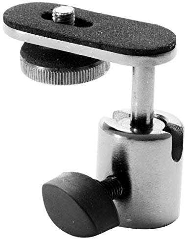 OnStage MUS CM01 Camera or Digital Recorder Microphone Stand Mount, Chrome