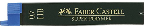 Faber Castell – Feinminen HB, 0.7 mm, 12 SUPER-POLYMER Minen im Set