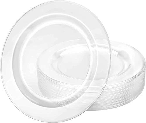 Lillian tablesettings 40 Zählen Magnificence Kunststoff Teller, 15,9 cm klar 10.25 inch Plates farblos