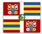Sticker Autocollant – Drapeau De La Garde Suisse Suisse Garde Suisse Pontificale Armée Corps apostolischen Palais Vatican armoiries emblème 8 x 7 cm # A2377