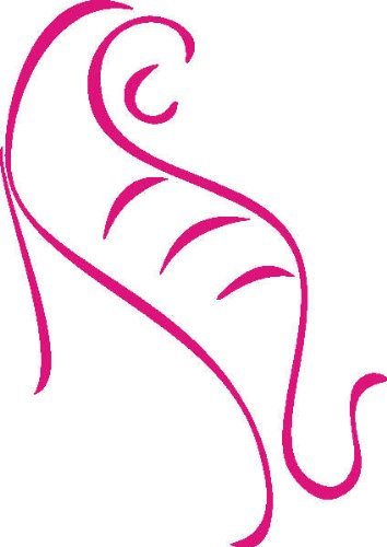 PEMA INDIGOS UG - Wandtattoo Wandsticker Wandaufkleber Aufkleber D306 Panther 120x85 cm - pink