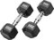 Bad Company I Kurzhanteln gummiert für Aerobic, Gymnastik und Fitness 12 Kg (2x6,0)