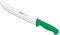 Arcos Cuchillo carnicero Acero Inoxidable Nitrum. Cuchillo cocina profesional para cortar carne, pescado y verduras. Mango ergonómico polioximetileno. Serie 2900. Color verde.