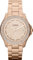 Fossil - AM4454 - Montre Femme - Quartz Analogique - Aiguilles Lumineuses - Bracelet Acier Inoxydable Plaqué Rose