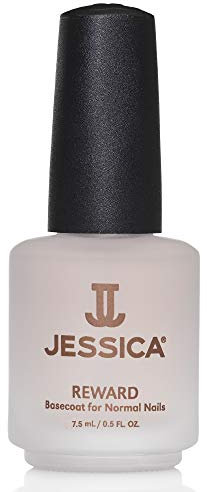 JESSICA Reward Base Coat, Nail Varnish for Normal Nails, Vitamin Enriched Formula, Protects From Breakage, 7.4ml