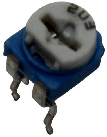 2X R16148-1A-2-B1K Potentiometer: axial 1-Drehung 1kΩ 125mW ±20% THT 6mm Metall
