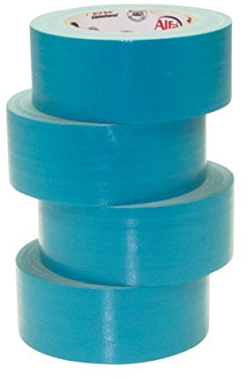 Alfa 4x UV-beständiges Klebeband Gewebeband blau 35 mm x 25m Panzer-Tape Duct Tape