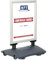 Stop trottoir extérieur WIND PRO couleur Alu format B1 (70 x 100 cm) - Panneau d'affichage extérieur - Gris - B1 : 70 x 100 cm
