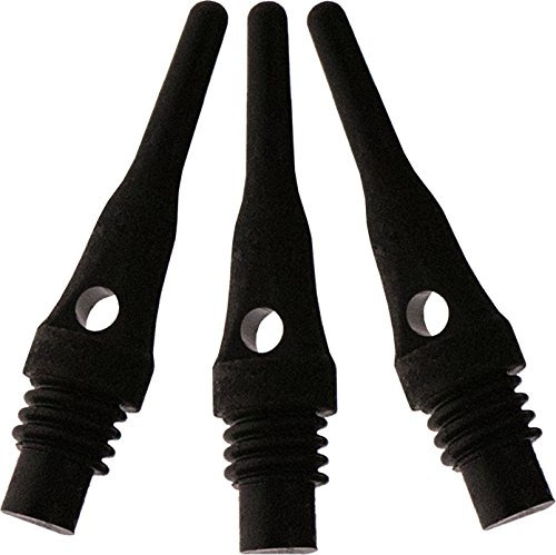 Viper Dart Zubehör: Tufflex S.S. (Super Short) 2BA Gewinde Soft Tip Dart Points, Schwarz, 1000 Stück