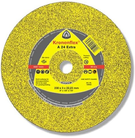 Klingspor 13447 A 24 EX, Schleifscheibe für handgeführte Maschinen, Verpackungseinheit 10, 230X6X22,23, 10
