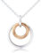 Gemma J Sterling silver Eternity Necklace with rose gold detail