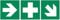 3er-Set Aufkleber Erste-Hilfe-Rettungszeichen + Richtungspfeil rechts-links + Treppe ASR A 1.3 / ISO 7010 von HM-Arbeitsmedizin
