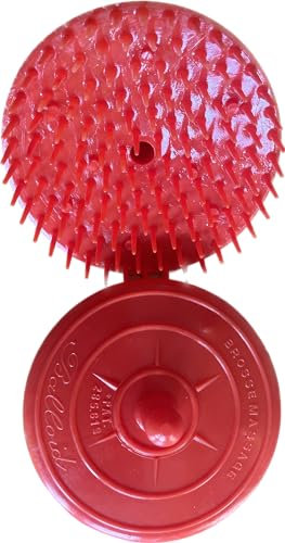 Massagebürste Massageboy Haarbürste Bürste 8 cm Durchmesser Made in Germany, Farbe:rot