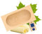 Hofmeister Holzwaren Plato de Mantequilla Cuadrado 19x9,6x4,3 cm por 250 g con Motivo (2 Aves)