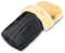 Fellhof 108303 Lammfell Fußsack Cortina, Oeko-TEX® Standard, 45x97 cm, Wind- und wasserdicht, waschbar bis 30°C, Öffnung am Fußende (schwarz)
