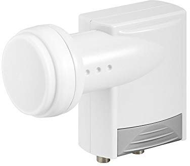 Goobay Universal Twin LNB, digitaler SAT-LNB für 2 Teilnehmer (HDTV/3D)