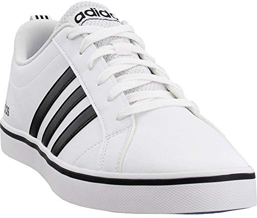 adidas Men's Tempo Vs Sneaker, White Black Blue, 10 UK