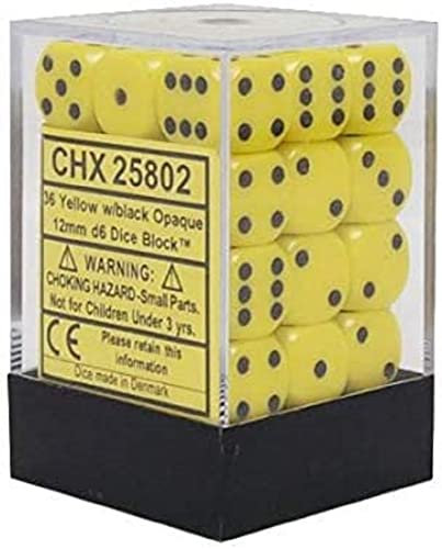 Chessex 25802 Zubehör, Gelb, Schwarz