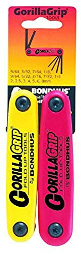 Bondhus, GORILLAGRIP HF16, 12522 - Llaves hexagonales plegables