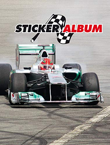 HERMA 6688 Stickeralbum Stickerbuch leer zum Sammeln für Kinder, DIN A5 Format, Formel 1 - Rennauto, 1 Stück