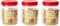 Sunpet J0500 Food Storage Canisters, Plastic, Red, 500 ml, Small, Pack of 3