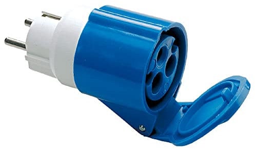 Fanton S.P.A. 1205435 Adattatore CEE, Schuko, 73001, Blu