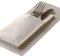 Pack of 100 Premium Quality Linen Feel Airlaid White Pocket Napkins - 40x40cm