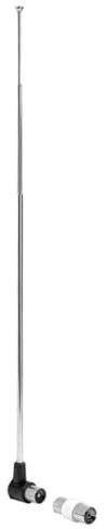 Hama DVB-T/DVB-T2 Radio Teleskopantenne FM (inkl. Koax-Antennen-Adapter, digital, ausziehbar)