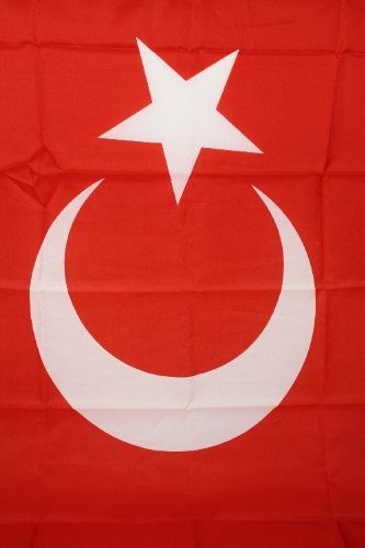 Flagge Türkei 90 x 150 cm Fahne mit 2 Ösen 100g/m² Stoffgewicht Hissflagge für Mast
