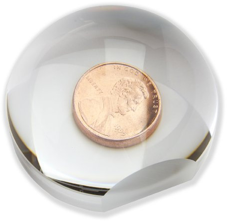 Carson LumiDome Plus vorfokussierte, polierte 2x Hellfeldlupe mit 75mm Grundfläche (LD-75), Farblos