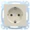 Schneider Electric Merten MEG2301-0344 SCHUKO-Steckdose, Schutzkontaktsteckdose Steckklemmen, weiß glänzend, System M Merten, Schutzkontaktsteckdose