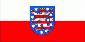 Thüringen Fahne Flagge Grösse 90x60m - FRIP –Versand®