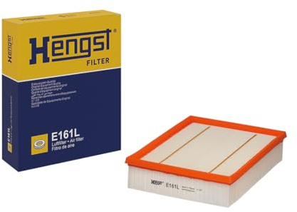 HENGST - Luftfilter E161L - Luft-Filtereinsatz für KFZ | Hochwertiger Motorluftfilter für Otto- oder Dieselmotor - Schutz für Motoren - Wasserbeständig