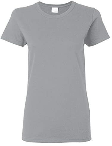 Gildan Ladies/Womens Heavy Cotton Missy Fit Short Sleeve T-Shirt (S) (Sport Grey)