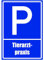 Kiwistar - Parkplatzschild - Aufkleber - Tierarztpraxis - 42 x 30cm