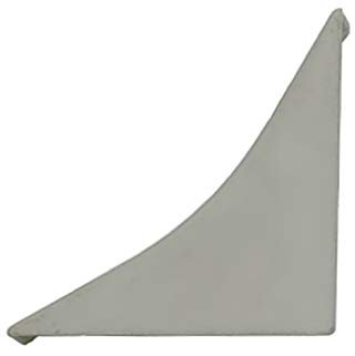 DQ-PP WINKELLEISTE ENDSTÜCK | Aluminium silber | 23 x 23mm | PVC | Küchenleiste Arbeitsplatte Abschlussleiste Leiste Küche Küchenabschlussleiste Wandabschlussleiste Tischplattenleisten