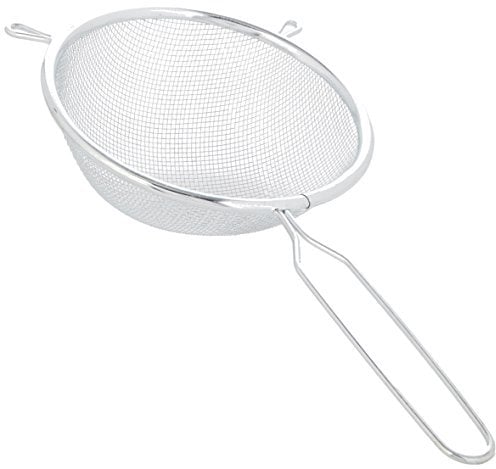 Chef Aid 12cm Long Handled Metal Sieve, Kitchen Essential Tool and Ideal for Straining, draining, Washing and Wide Range of Foods, with a fine mesh for Ease of use