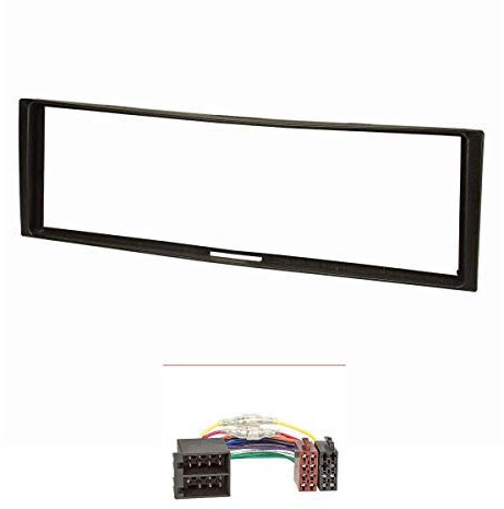 tomzz Audio 2445-010 Cache-Radio Compatible avec Renault Megane II Scenic II Modus Clio III Noir avec Adaptateur Radio ISO