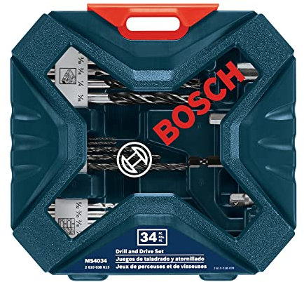 BOSCH MS4034 Drilling and Driving Set (34-Piece), Black