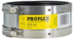 Proflex 4 In. x 4 In. PVC Shielded Coupling - Cast-Iron to Plastic, Steel, Extra-Heavy Cast Iron - 1 Each