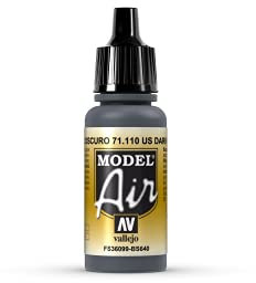 Vallejo Model Air 17 ml Acrylic Paint - US Dark Gray
