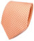TigerTie Designer Seidenkrawatte in orange lachs gepunktet