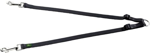 HUNTER Koppel 10 mm, Verstellbar, 28-44 cm, Nylon, schwarz