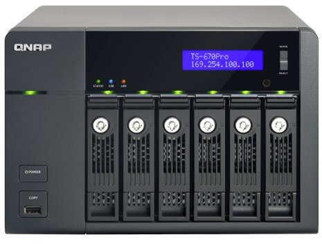 Qnap TS-670PRO Serveur de Stockage NAS 2 Go Noir